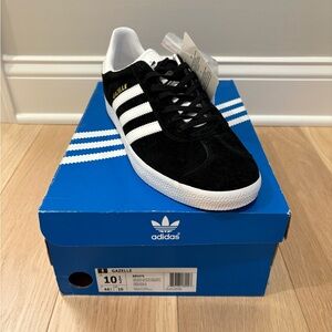 Adidas Gazelle Black Suede Sneakers